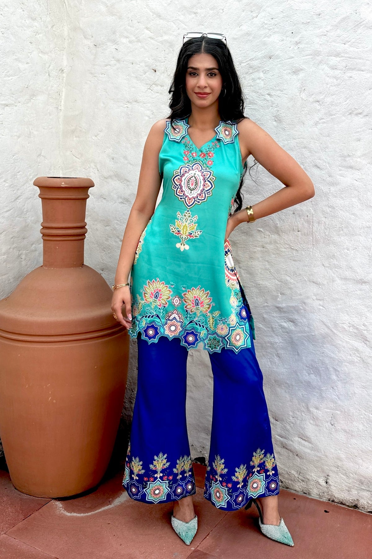 Mandala Blue Coord Set