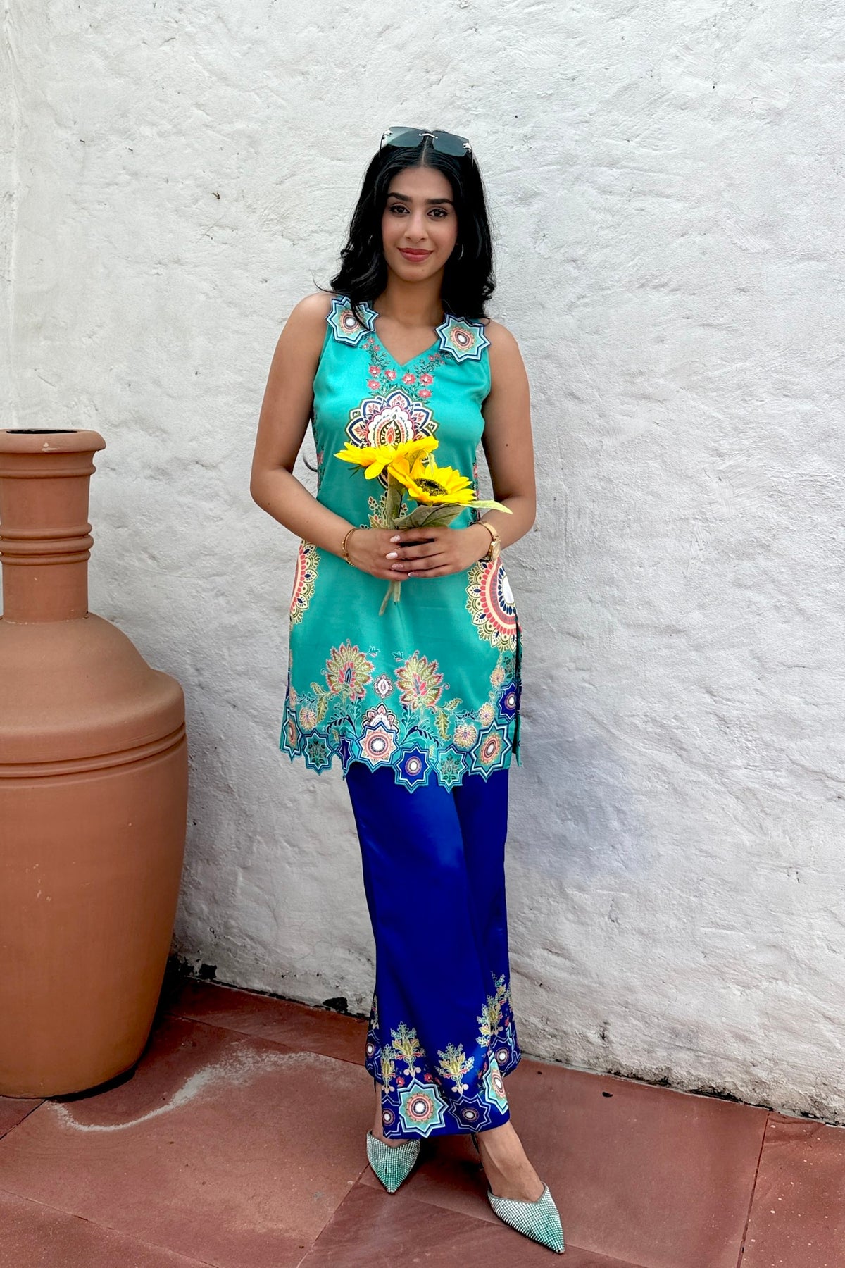 Mandala Blue Coord Set
